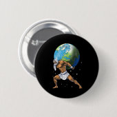 Griekse mythologie God Atlas Ronde Button 5,7 Cm (Voorkant /achterkant)