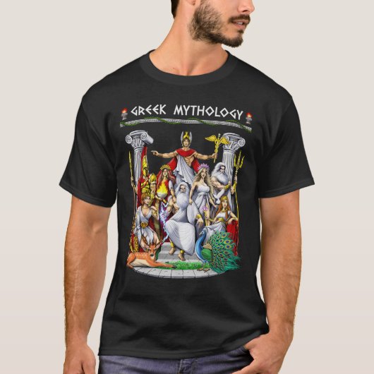 Griekse mythologie goden t-shirt (Voorkant)