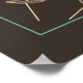 Griekse mythologie Hermes God Ancient Griekenland Poster (Hoek)