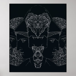 Griekse mythologie Jupiter Minerva Hercules Poster