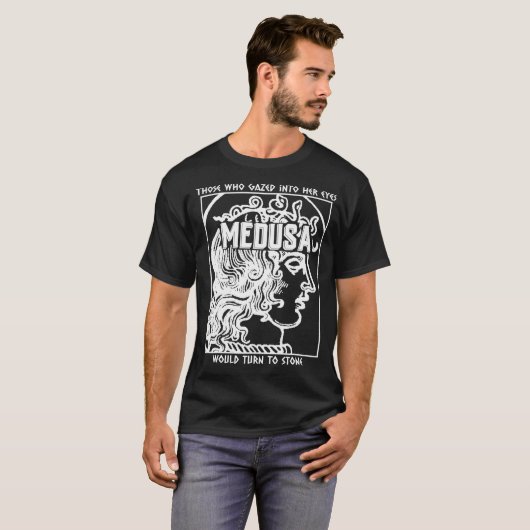 Griekse mythologie Medusa T-shirt (Voorkant volledig)