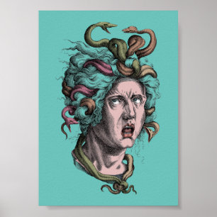 Griekse mythologie Medusa's slechte haardag Poster