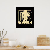 Griekse mythologie Minotaur Ancient Griekenland Poster (Keuken)