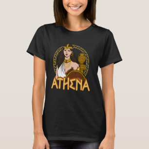 Griekse mythologie Oude godin Athena Olympic Dei T-shirt