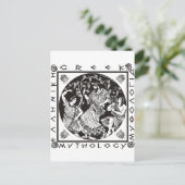 Griekse mythologie (zwart) briefkaart (Staand voorkant)