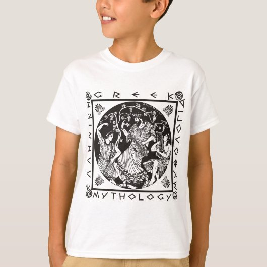 Griekse mythologie (zwart) t-shirt (Voorkant)