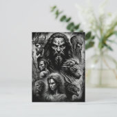 Griekse mythologie Zwarte en Witte goden en Monste Briefkaart (Staand voorkant)