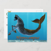 Griekse mythologische Briefkaarten: Hippocampus Briefkaart (Voorkant / Achterkant)