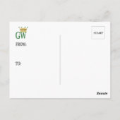 Griekse mythologische Briefkaarten: Hippocampus Briefkaart (Achterkant)