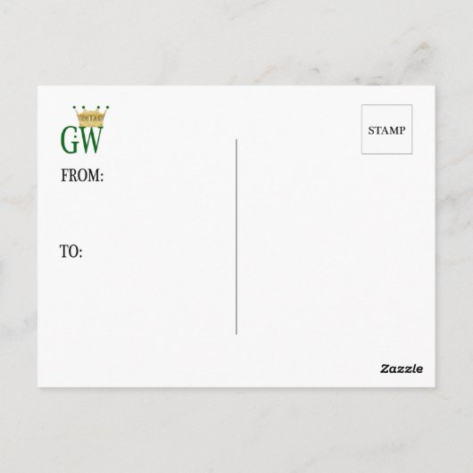 Griekse mythologische Briefkaarten: Hippocampus Briefkaart (Achterkant)