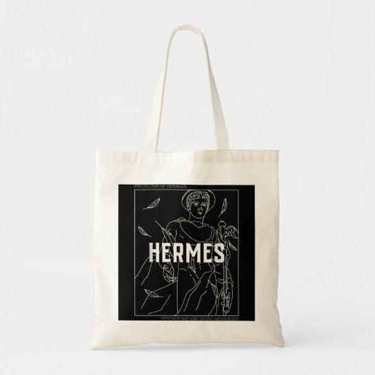 Griekse Mythology Hermes Messenger van de goden Tote Bag (Voorkant)
