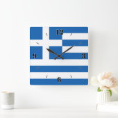Griekse nationale vlag patriottisch vierkante klok (Huis)