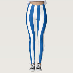 Griekse nationale vlag Verticaal gestreept Leggings