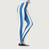 Griekse nationale vlag Verticaal gestreept Leggings (Rechts)