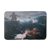 Griekse nimfen en saters spelen in de golven badmat (Voorkant)