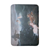 Griekse nimfen en saters spelen in de golven badmat (Voorkant Verticaal)