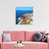 Griekse Oia Santorini Amoundi Bay Canvas Afdrukken (Insitu (Woonkamer))