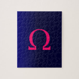 Griekse Omega in roze #3 Legpuzzel