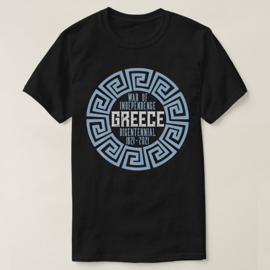 Griekse Onafhankelijkheidsoorlog 200ste Jubileum T-shirt (Design voorkant)