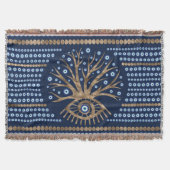 Griekse oogboom - Mati Mataki goud en donkerblauw Deken (Voorkant)