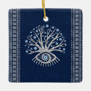 Griekse oogboom - Mati Mataki - Matiasma Silver Keramisch Ornament