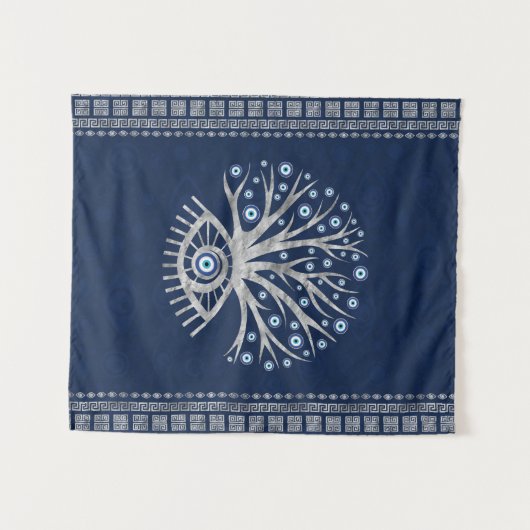 Griekse oogboom - Mati Mataki - Matiasma Silver Wandkleed (Voorkant (horizontaal))