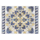 Griekse Ornament Abalone Shell en Gold Tafelkleed (Voorkant (Horizontaal))