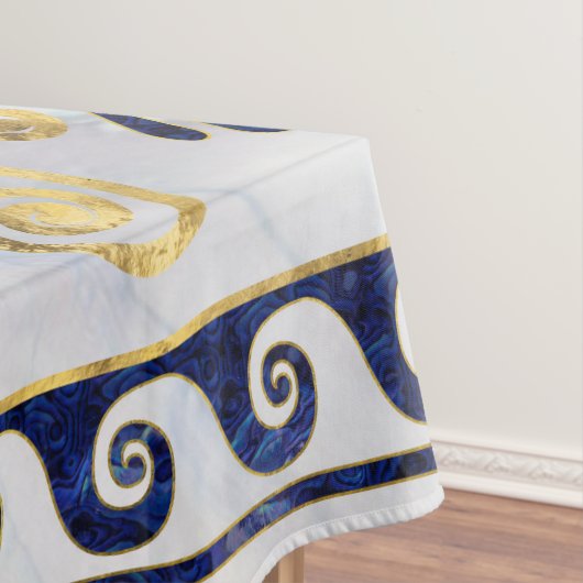 Griekse Ornament Abalone Shell en Gold Tafelkleed (Voorbeeld)