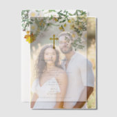 Griekse orthodoxe Christening Baptism Boy Uitnodig Vellum Uitnodigingen (Offset (Koppel))