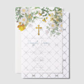 Griekse orthodoxe Christening Baptism Boy Uitnodig Vellum Uitnodigingen (Offset (Uitnodiging))