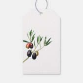 Griekse orthodoxe doop Olive Groenelementen Cadeaulabel (Achterkant)