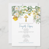 Griekse orthodoxe doop uitnodiging voor jongen (Voorkant)