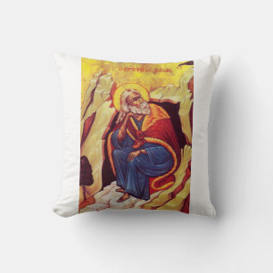 Griekse orthodoxe icoon van profeet Elia Kussen