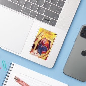 Griekse orthodoxe icoon van profeet Elia Sticker (Laptop met iPhone)