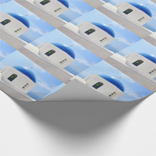 Griekse orthodoxe kerk op het eiland Santorini, Gr Cadeaupapier (Hoek)