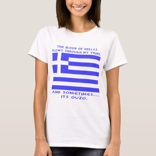Griekse Ouzo T-shirt (Voorkant)