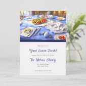 Griekse paastafel vakantie kaart (Staand voorkant)