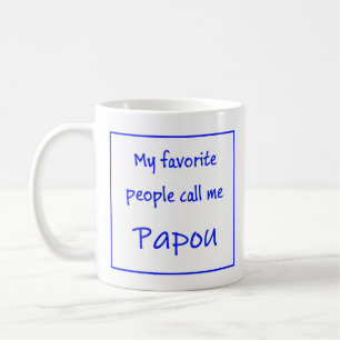 Griekse Papou mok met tekst "Mijn favoriete mensen