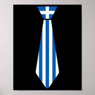Griekse Pasen stropdas Funny Novelty Griekenland V Poster