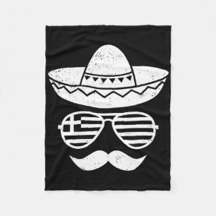 Griekse Pasen Sungles Cinco De Mayo Mexicaanse Kin Fleece Deken