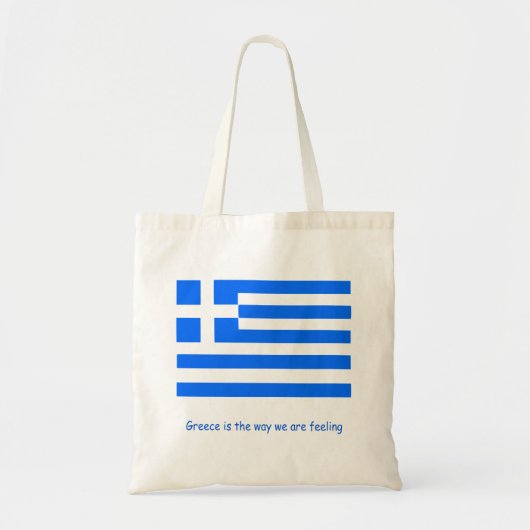 Griekse patriot vlag leuk ontwerp tote bag (Voorkant)