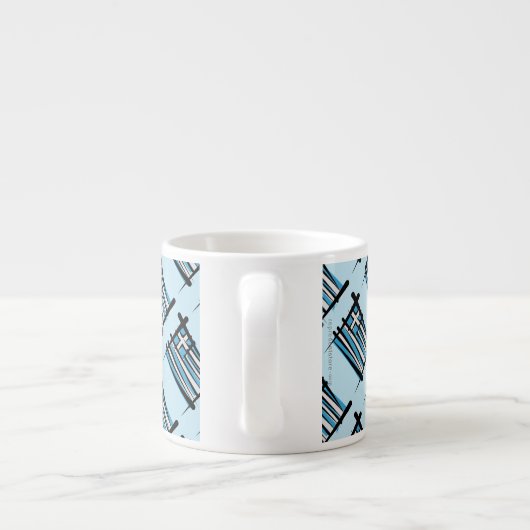 Griekse penseelvlag espresso kop (Achterkant)