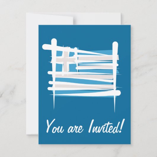 Griekse penseelvlag kaart (Voorkant)