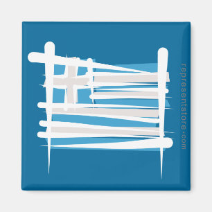 Griekse penseelvlag magneet