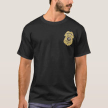 Griekse politie Gold Badge Club T-Shirt Gold Shiel