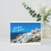 Griekse postkaart - Burger Post Art #001 onderteke (Staand voorkant)