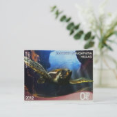 Griekse postzegel Loggerhead Turtle Briefkaart (Staand voorkant)
