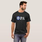 Griekse pride Opa Evil Eye T-shirt (Voorkant volledig)