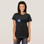 Griekse Pride Opa Griekse Key Hellas Griekenland E T-shirt (Voorkant volledig)