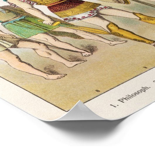 Griekse religieuze en militaire dress poster (Hoek)